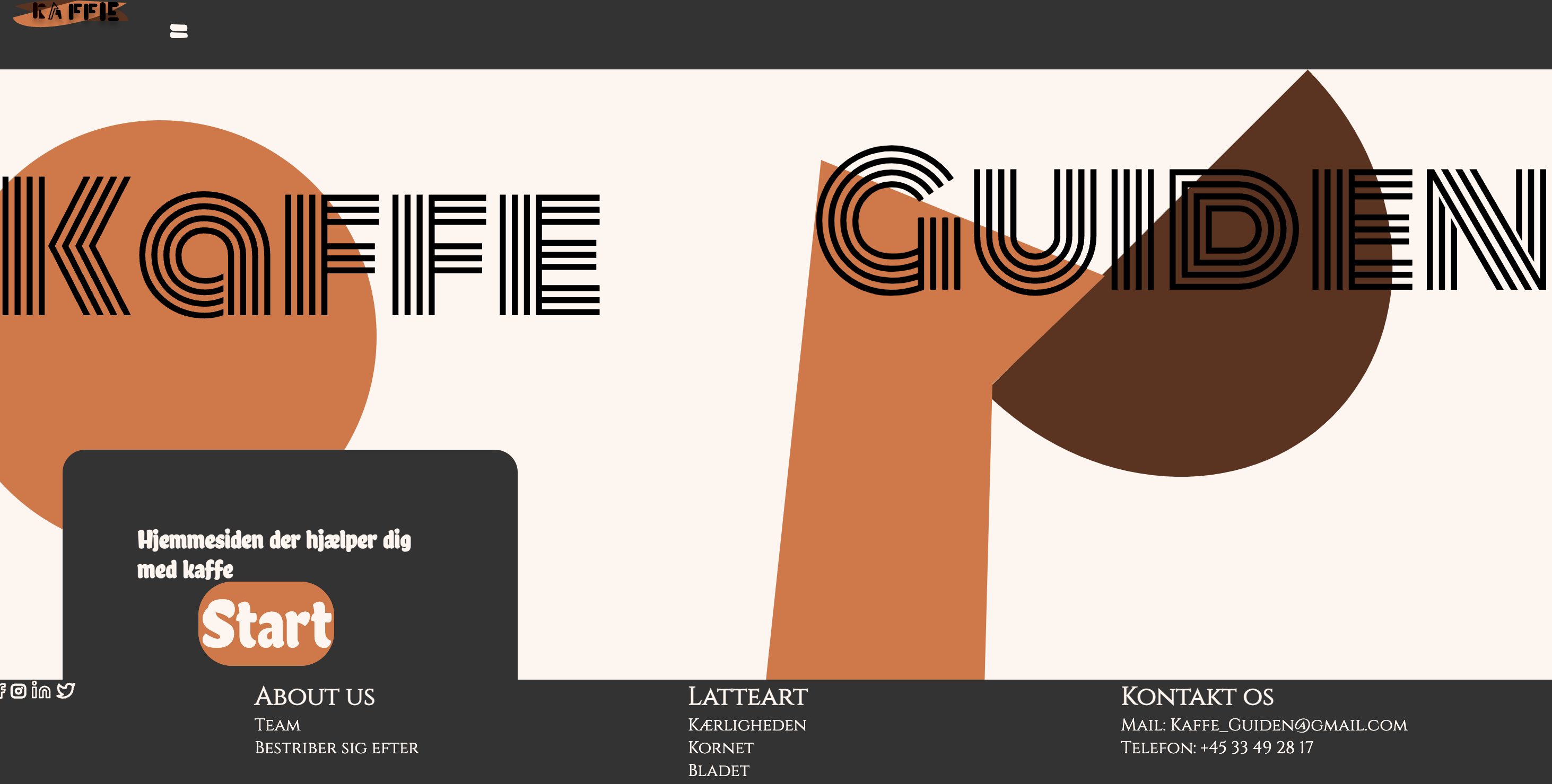 picture of coffe guide website project