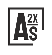 logo with the letters A2XS
